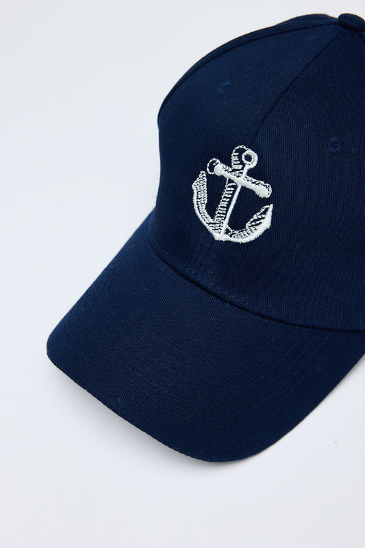 HOLIDAY LIFE : Anchor Navy Cotton - Cap