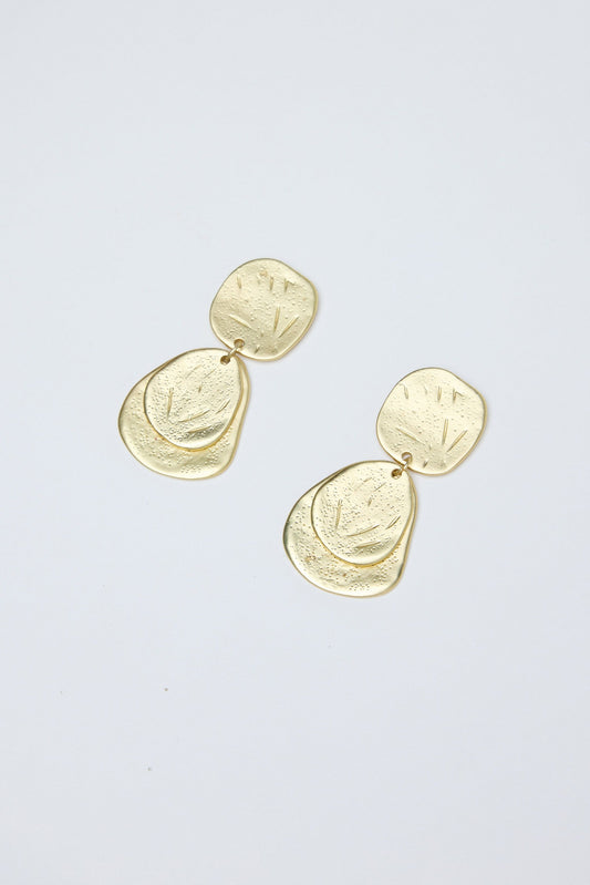 HOLIDAY LIFE : Steele Gold Drop - Earrings
